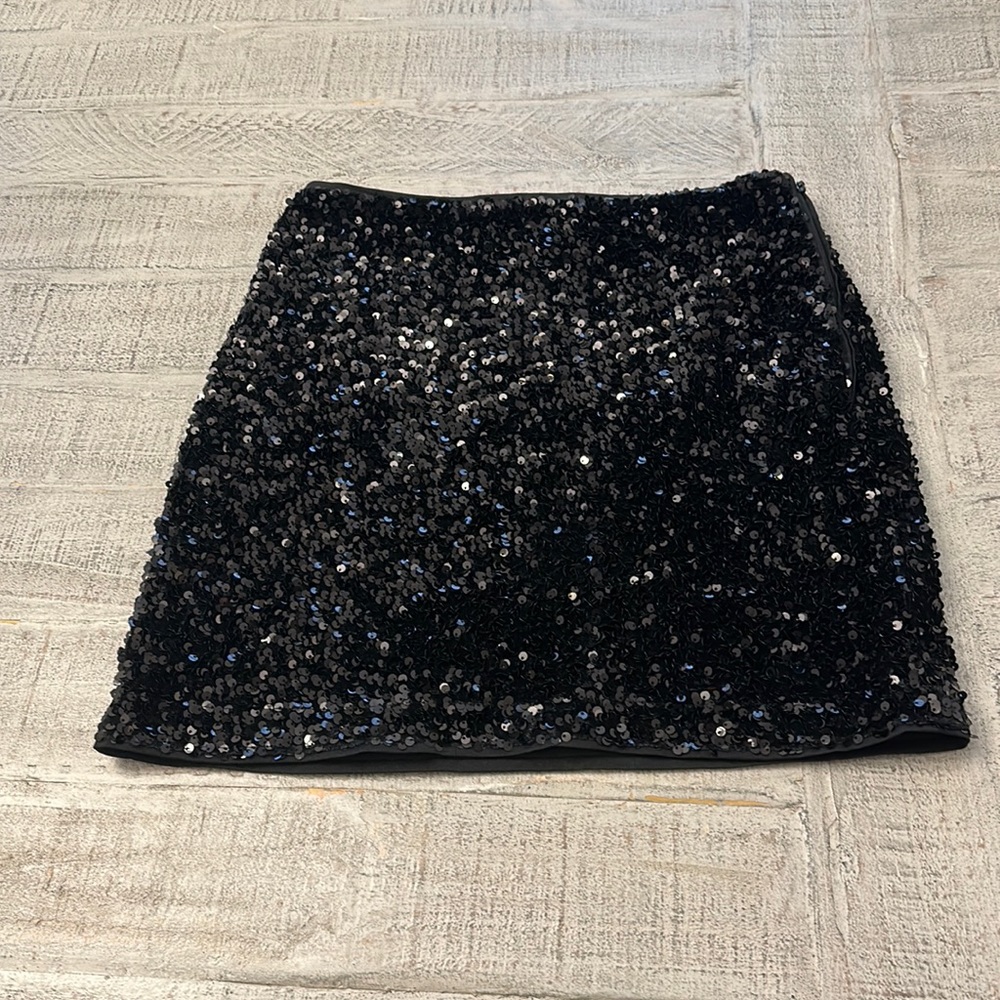 H&M black sequin skirt, size 6